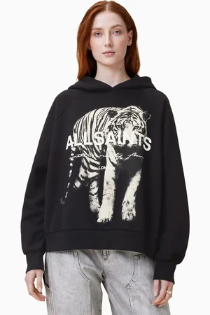 AllSaints AllSaints Black Kit Talon 100% Cotton Hoodie S