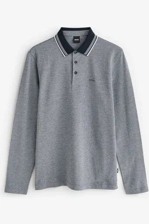 HUGO BOSS Long Sleeve 100% Cotton Polo Shirt L