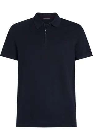 Tommy Hilfiger Performance Zip Short Sleeve 100% Cotton Polo Shirt XL