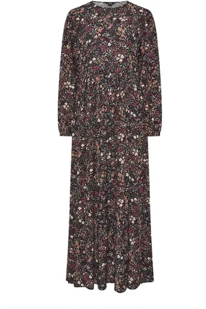 Long Tall Sally Ditsy Crinkle Maxi Dress AU 8 Tall