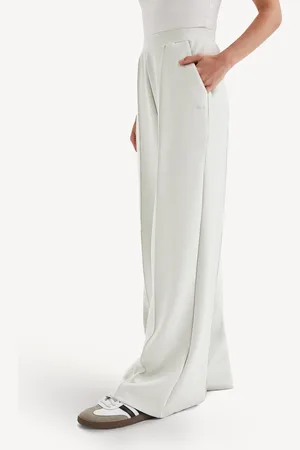 Tala White Wide Leg Trousers L