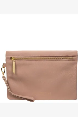 PURE LUXURIES LONDON Chalfont Leather Clutch Bag One