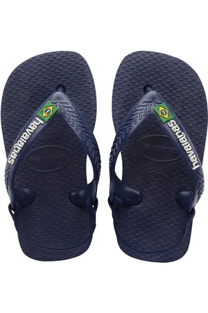 Havaianas Baby Blue Brasil Logo Sandals uk5eu215