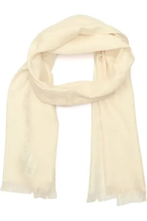 Coach Cream Bias Signature C Oblong Scarf One