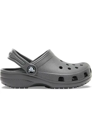 Crocs Grey Kids Unisex Classic Clogs AU 2 (EU 34.5)