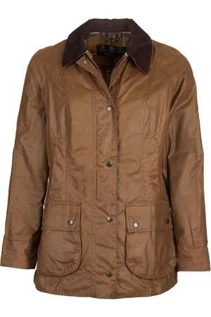 Barbour Light Brown Beadnell Classic Wax Jacket AU 6