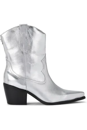 Carvela Silver Chrome Maven Boots AU 9 (EU 40)