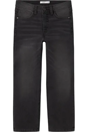 NAME IT Grey Straight Fit 100% Cotton Jeans 9 Years (134cm)