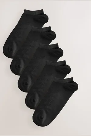 Next Black Active Low Rise Trainers Socks 5 Pack UK 9
