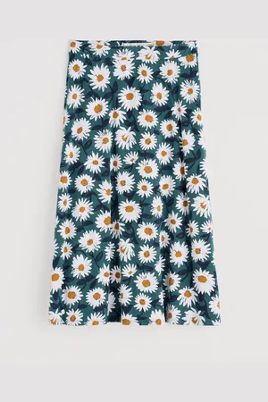 Seasalt Cornwall Rose A-Line Skirt AU 12