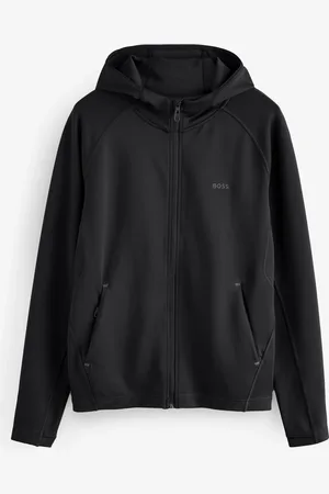 HUGO BOSS Black Reflective Active Stretch Zip Through Hoodie XL