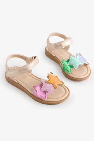 Little Bird Multi Metallic Rainbow Star Sandals AU 4 (EU 20.5)
