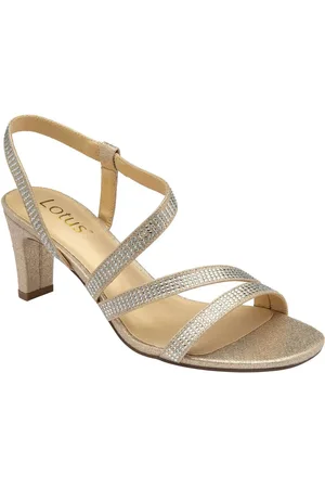 Lotus Gold Diamante Occasion Sandals AU 8 (EU 39)