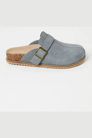 Fat Face Elda Blue Suede Clogs AU 6 (EU 37)
