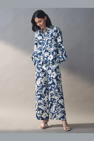 MARELLA Emme Marella Blue Albi Trousers AU 8