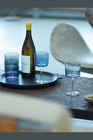 LSA International Sapphire Gems Assorted Set of 250ml Wine Glasses One