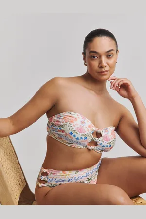 Simply Be White Knot Detail Bikini Set AU 22