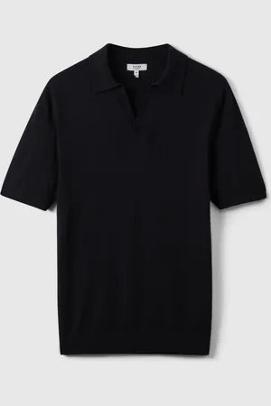 Reiss Duchie Merino Wool Open Collar Polo Shirt XL