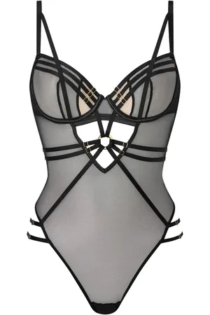 Ann Summers Black Capturing Mesh Non Pad Body 16 B-C