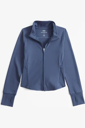 Abercrombie & Fitch Blue Active Athleisure Zip-Up Jacket 15