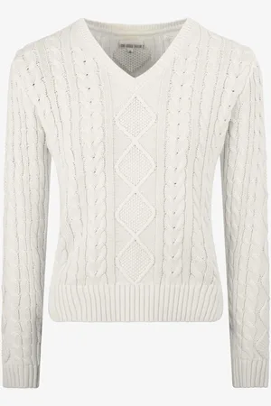 The Little Tailor Fisherman Cable Knit 100% Cotton Jumper xl