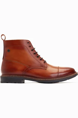 Base London Stake Lace Up Toe Cap Boots AU 7 (EU 41)