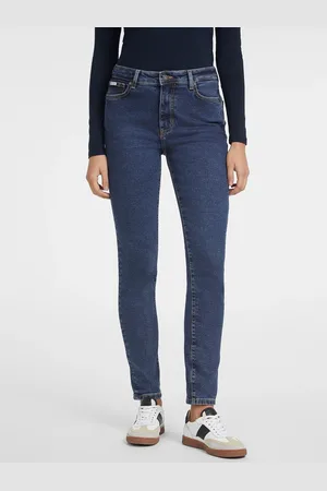 Guess Blue High Rise Skinny Jeans 34W x 31L (UK 34 R)