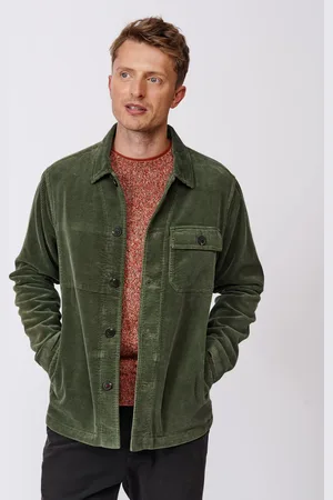 Aubin Burton Co-ord Cotton Green Overshirt Jacket XL