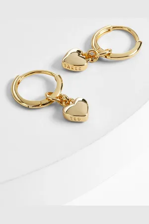 Ted Baker Gold Tone HARRYE: Tiny Heart Huggie Earrings One