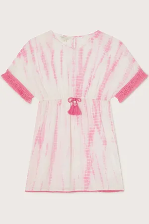 Monsoon Pink Tie Dye Metallic Kaftan 12