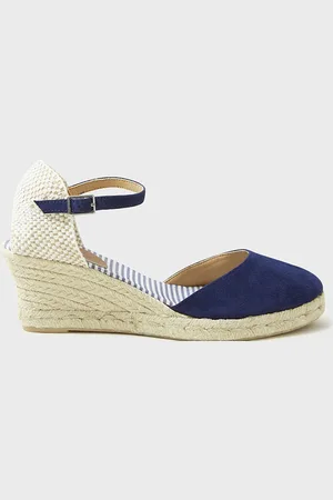 J.Crew Leather Jute Wedge Heel Espadrilles eu37uk4
