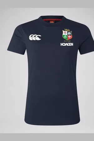 Canterbury Blue British & Irish Lions Rugby Cotton Jersey T-Shirt AU 14