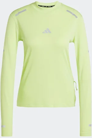 adidas Green Ultra Hi Vis Long Sleeve T-Shirt AU 16-18