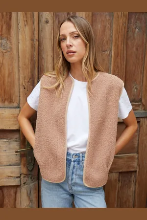 Threadbare Pink Fleece Borg Gilet L