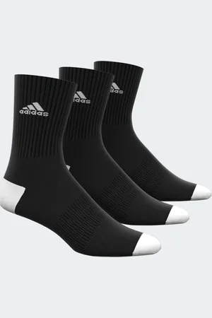 adidas Dark Black Cushioned Crew Socks 3 Pack 12.5-1