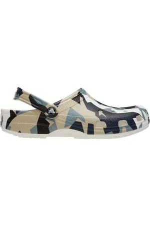 Crocs Green Classic Geo Camouflage Clogs AU 14 (EU 48.5)