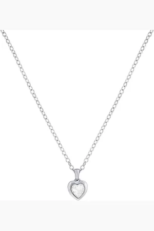 Ted Baker Silver Tone HANNELA: Crystal Heart Pendant Necklace One