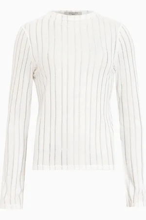 AllSaints AllSaints White Aki Long Sleeve T-Shirt M