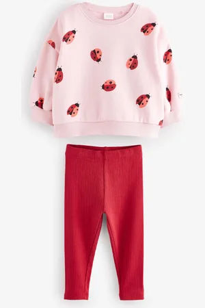 Next Pink/Red Ladybird Sweatshirt and Leggings Set (3mths-7yrs) 6