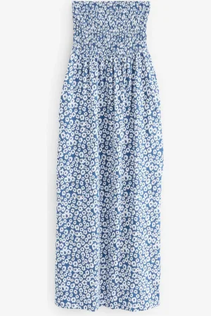 Threadbare 100% Cotton Jersey Bandeau Maxi Dress with Pockets AU 16