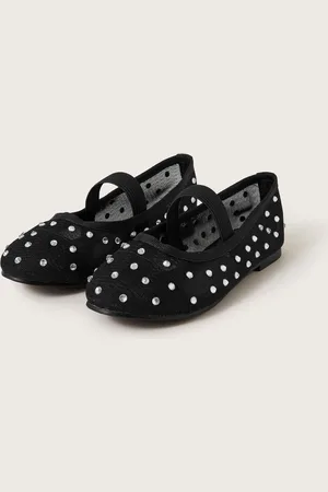 Monsoon Diamante Mesh Ballet Flats AU 13 (EU 32)