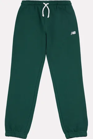 New Balance Dark Green Small Boys Brush Back Logo Joggers 9