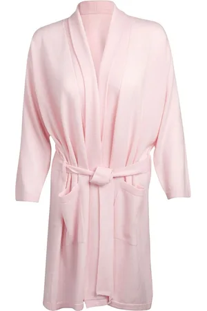 PURE LUXURIES LONDON Hallbeck Cashmere & Merino Wool Dressing Gown S