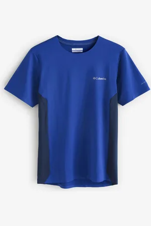 Columbia Blue Three Pitch Short Sleeve Crew T-Shirt M