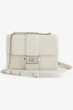 Armani Exchange Cream Logo Messenger Handbag One