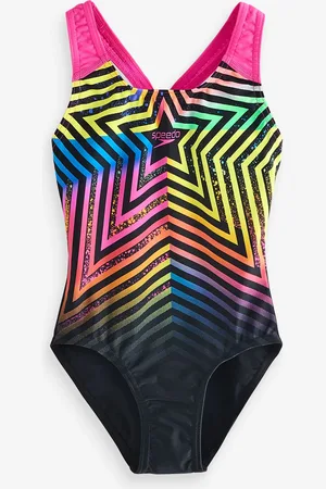 Speedo Black Digital Placement Splashback Swimsuit 11