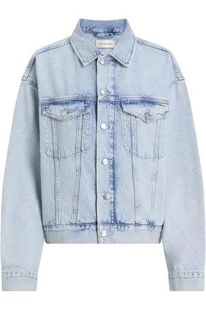 Calvin Klein Blue Boxy Denim Jacket L