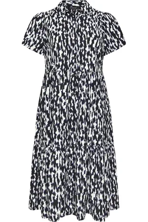 Evans Markings Print Tiered Dress AU 26-28