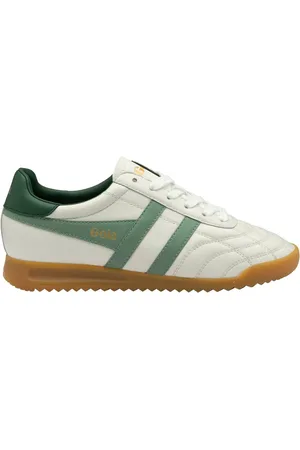 Gola White Ladies Stadium Leather Lace-Up Trainers AU 10 (EU 41)