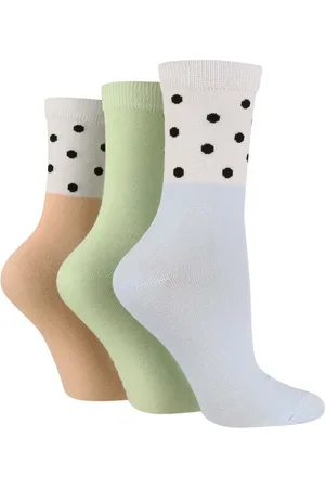 Wild Feet White Bamboo Pop Colour Socks 3 Pack One